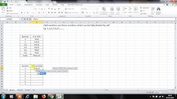how to use odd function in excel