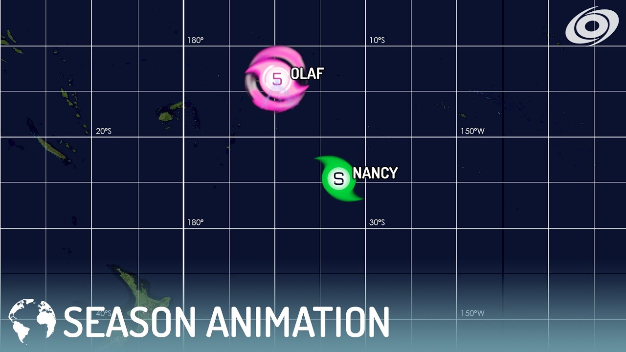 2004-05 South Pacific Cyclone Season Animation