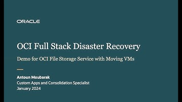 OCI Full Stack Disaster Recovery - File Storage Service (FSS) integration