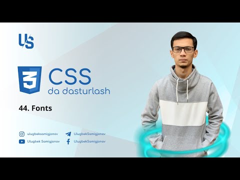 Video: Shriftni yumshatish CSS nima?