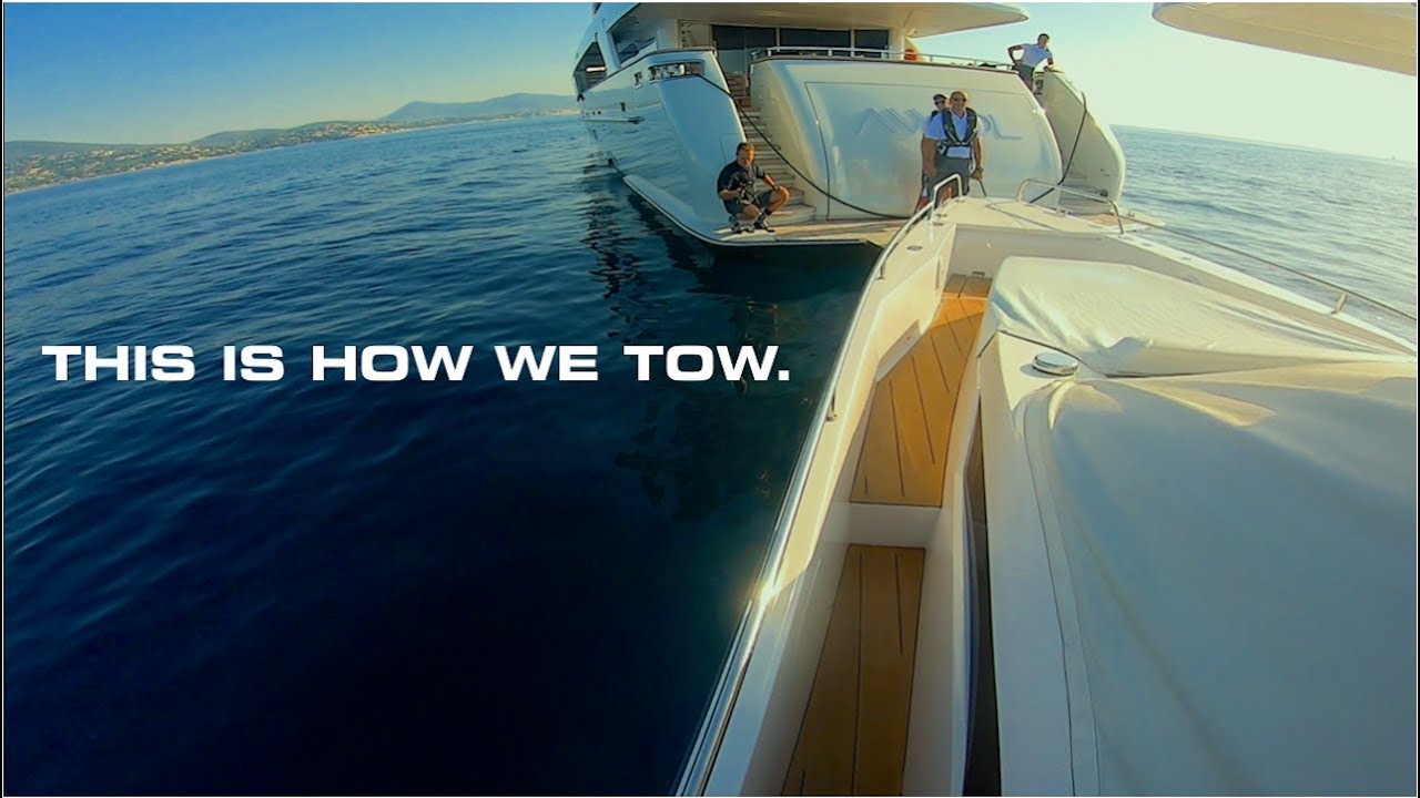 Towing A 700HP Boat With A Super Yacht!!! (Captain’s Vlog 92) YouTube