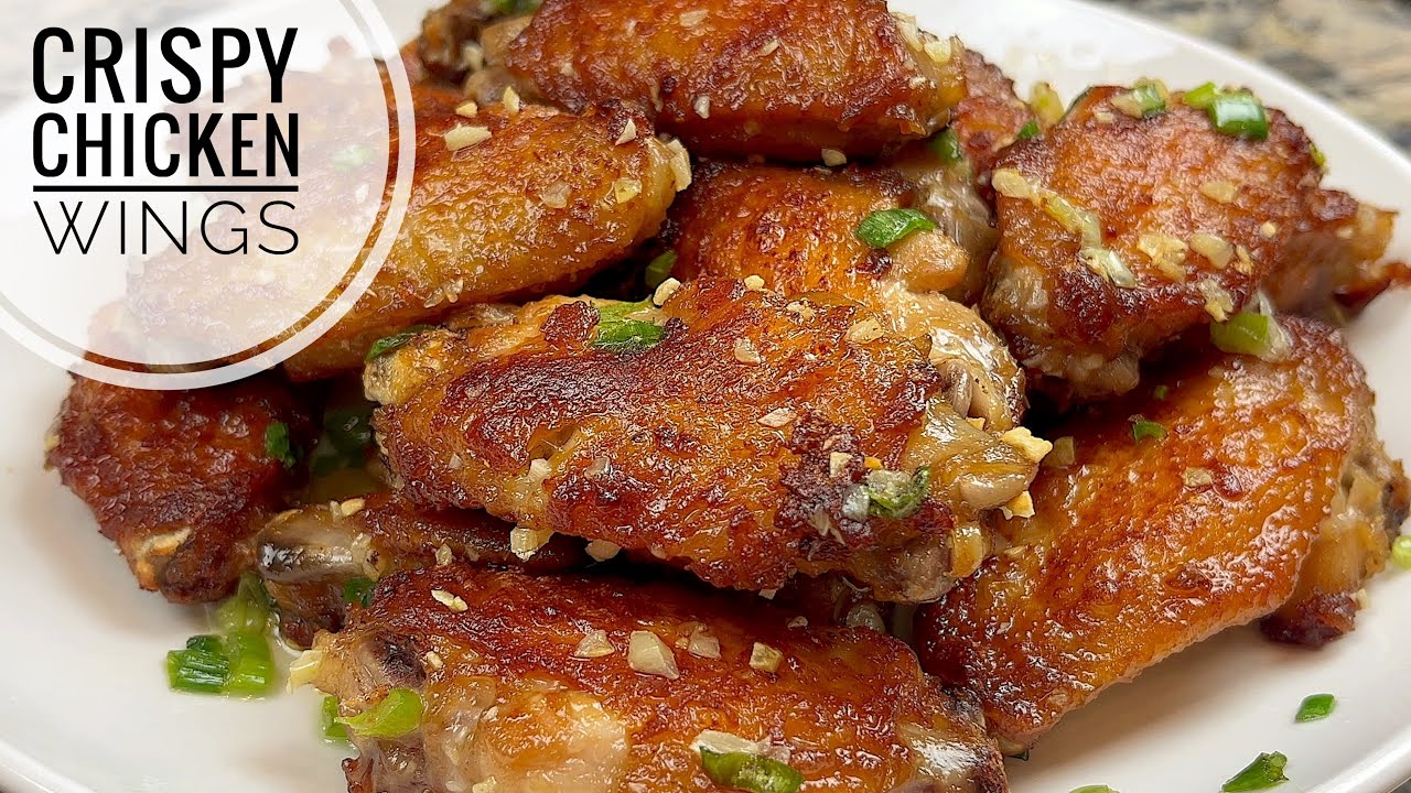Garlic and Green Onion Crispy Chicken Wings | Easiest Way To Make Crispy Chicken Wings