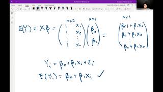 Simple Linear Regression with Matrix Notation