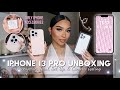 iPhone 13 Pro Unboxing and Accessories Haul ♡  Set Up + Camera Testing ~Aesthetic Asmr~