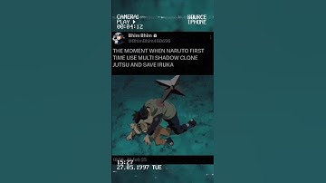 The Moment When Naruto First Time Use Multi Shadow Clone Jutsu And Saved Iruka 😲😍