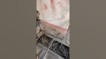 5mm Iron Spring Crafting on Lathe | Simple Yet Strong Compression Spring #shorts