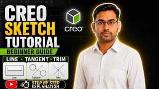 Creo Parametric Line, Centerline & Tangent for Beginners | Full Guide