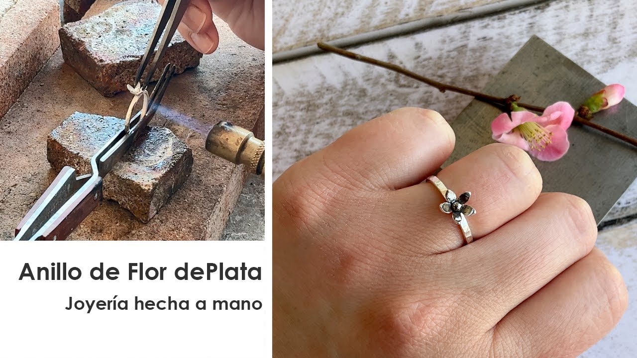 Te enseño a Hacer un Anillo de Plata con Flor. Clases de Orfebrería