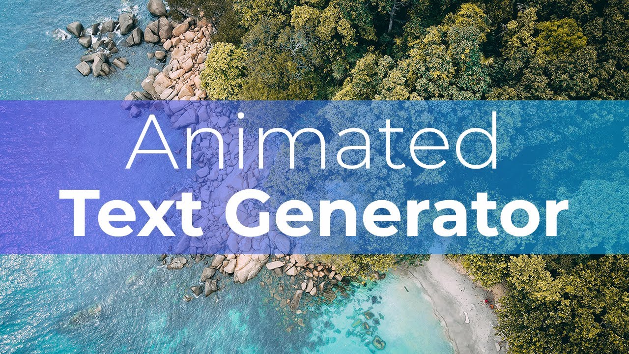 Free Animated Text Generator | Animate Online | Renderforest