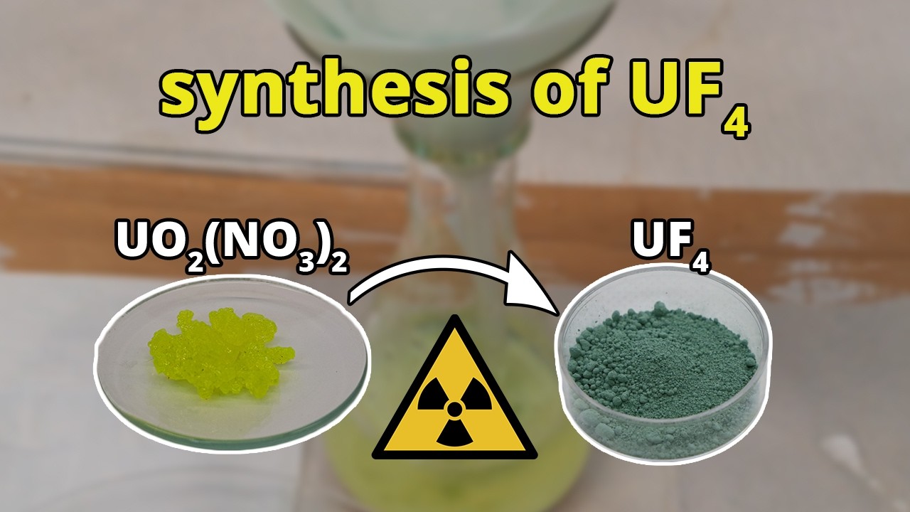 Uf4 Synthesis of Uranium tetrafluoride UF4 - practical nuclear chemistry ...