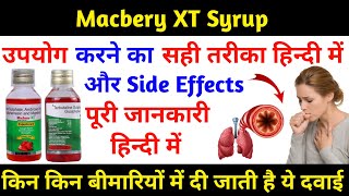 Macbery Xt Syrup Terbutaline Sulphate, Ambroxol Hydrochloride Guaiphenesin And Menthol Syrup