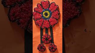 Cardboard Wall Hanging Craft idea Using Rice#Craft#YT Shorts#viral