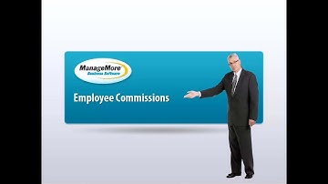 Processing Employee Sales Commissions in ManageMore Business Software