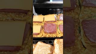 The Most INSANE Korean Giant Egg &amp; Spam Street Sandwich (Wait for it...) 🤤
