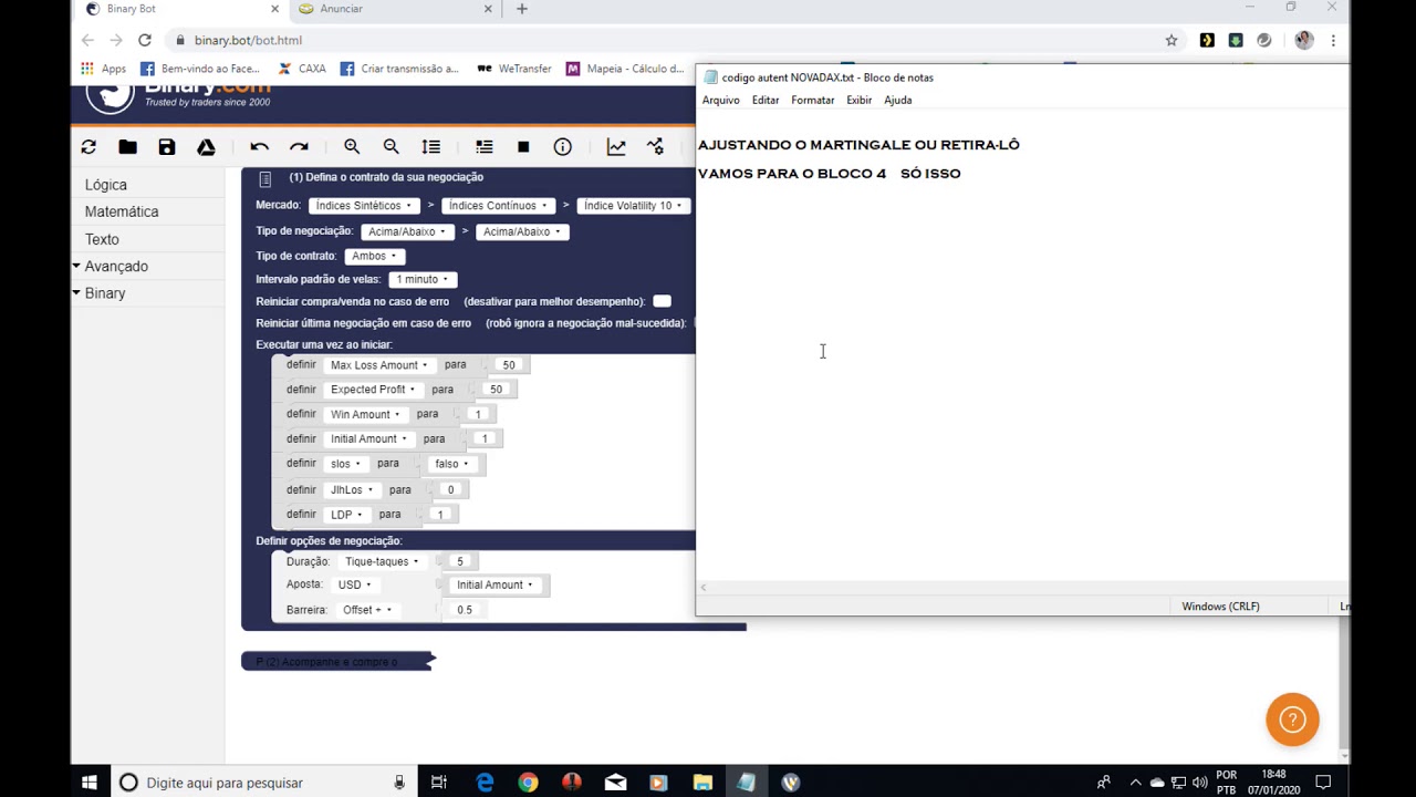 BOT 93% ACERTO BARRIER OFF 0.5 SOROS E MARTINGALE  Configuração martingale ou retirá-lo