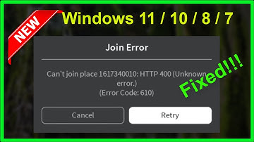 Roblox - Join Error - Can
