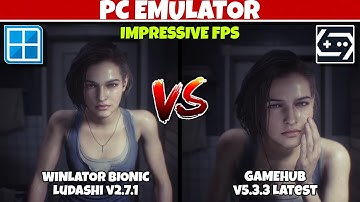 RESIDENT EVIL 3 REMAKE Comparison on Android | Gamehub v5.3.3 Latest Winlator Bionic v2.7.2 Latest