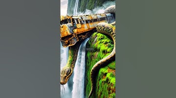 Nature Exploration | Travel Discovery | Python on Old Train #shorts #trending #youtubeshorts