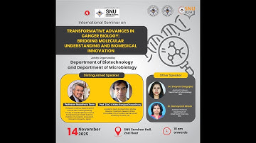 TRANSFORMATIVE ADVANCES IN CANCER BIOLOGY || DEPARTMENT OF BIOTECHNOLOGY & MICROBIOLOGY || LIVE
