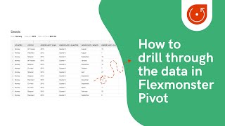 How to drill through the data in Flexmonster Pivot Table component