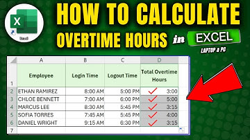 How to Calculate OverTime Hours in Excel