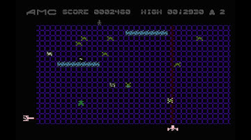 Atari 8-Bit Game Play, Gridrunner 2 / Attack of the Mutant Camels