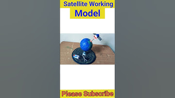 Geostationary satellite working model science project for exhibition - diy | innovative I