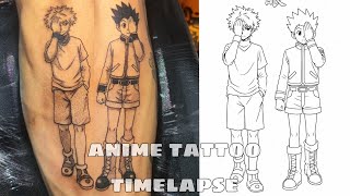 kilua x gon anime tattoo