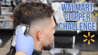 Can You Cut With Walmart Clippers?! Walmart Clipper Challenge | Basic Bald Fade (Barber Tutorial)
