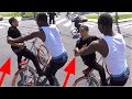 BIKE THIEF THREATENS ME!!!