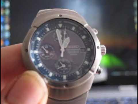 Seiko 7t62 titanium chronograph - YouTube