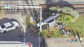 Driver Hospitalized In Brightline Collision