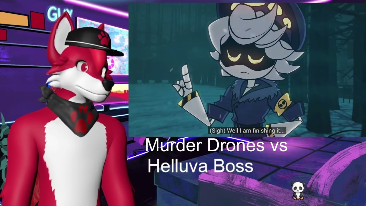 Moro - Murder Drones vs Helluva Boss Reaction - Guy Reacts