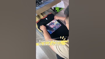 Transfer Paper On Dark Fabric | Heat Transfer Paper | Transfer Printing | Printing On Fabric#fabric