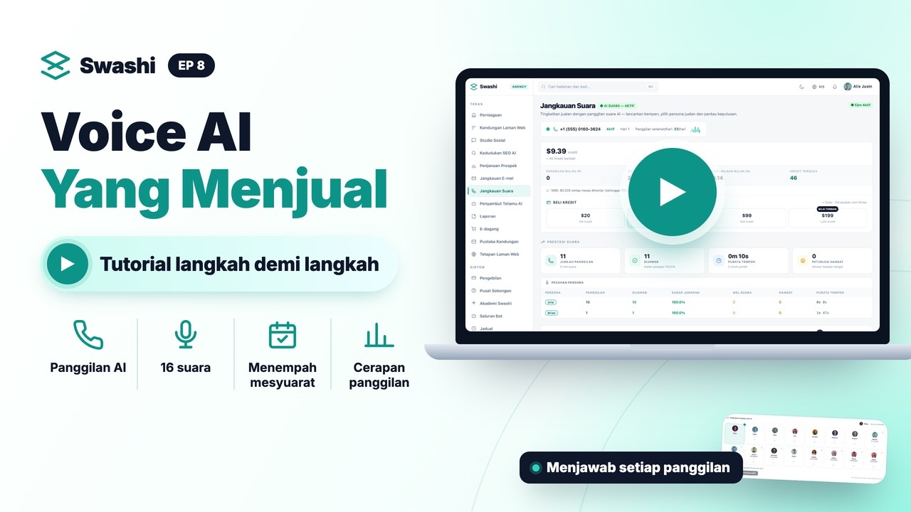 Cara Menggunakan AI Suara Swashi