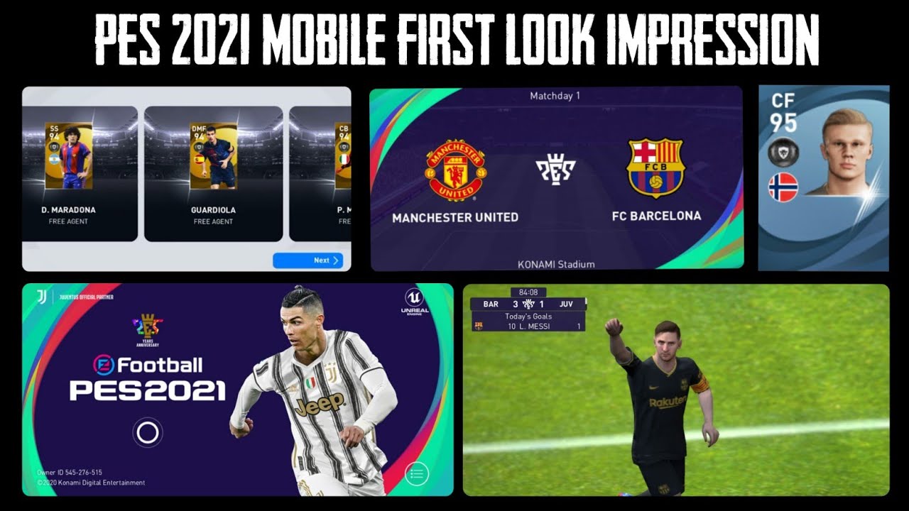 PES 2021 MOBILE FIRST TIME OPENING AND IMPRESSION🔥