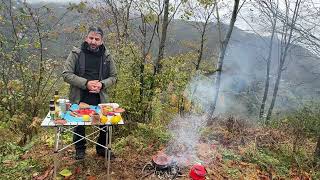 KAMPDA ET GÜVEÇ HAZIRLIĞI YAPIYORUM 