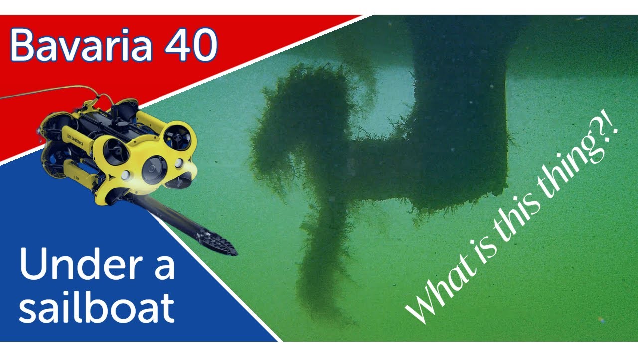 An Underwater Look at a Bavaria 40 Sailboat