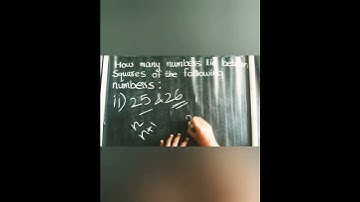 How many numbers lie between squares of the following numbers?Just in few Seconds👆Part#2