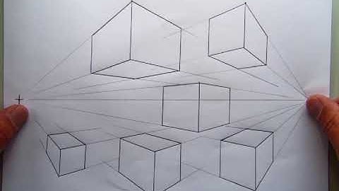 S1/2 Graphic Communication - Lesson - Introduction to Two Point Perspective Cubes