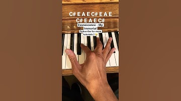 Thumbnail of How to play My Immortal by Evanescence🎶❤️ #shorts #tutorial #piano #subscribe #youtuber #composer