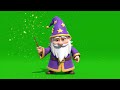 Wizard Green Screen | Animated Wizard Magic Video VFX