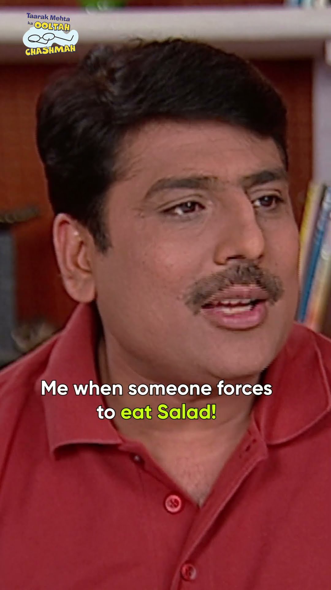 Me when someone forces to eat salad!#tmkoc #comedy #relatable #shorts #comedyvideo #funny