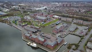 Drone views of Ellesmere Port