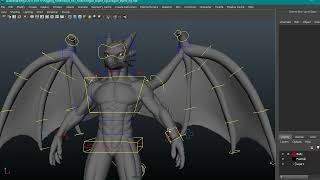 3D Dragon Character Rigging & Animation | Student Work
