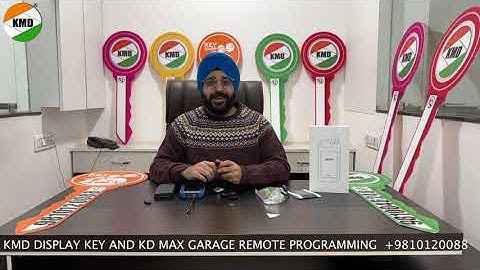 KMD DISPLAY KEY AND KD MAX GARAGE REMOTE PROGRAMMING 9810120088