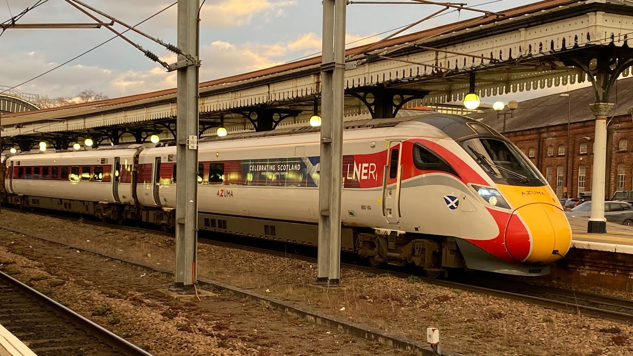 Trains at York, ECML, 19/02/2023
