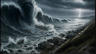Mega Tsunami Strikes Entire Area Wiped Out In Seconds