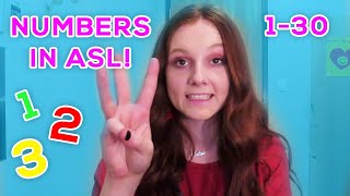 Numbers in ASL | 1-30 in American Sign Language