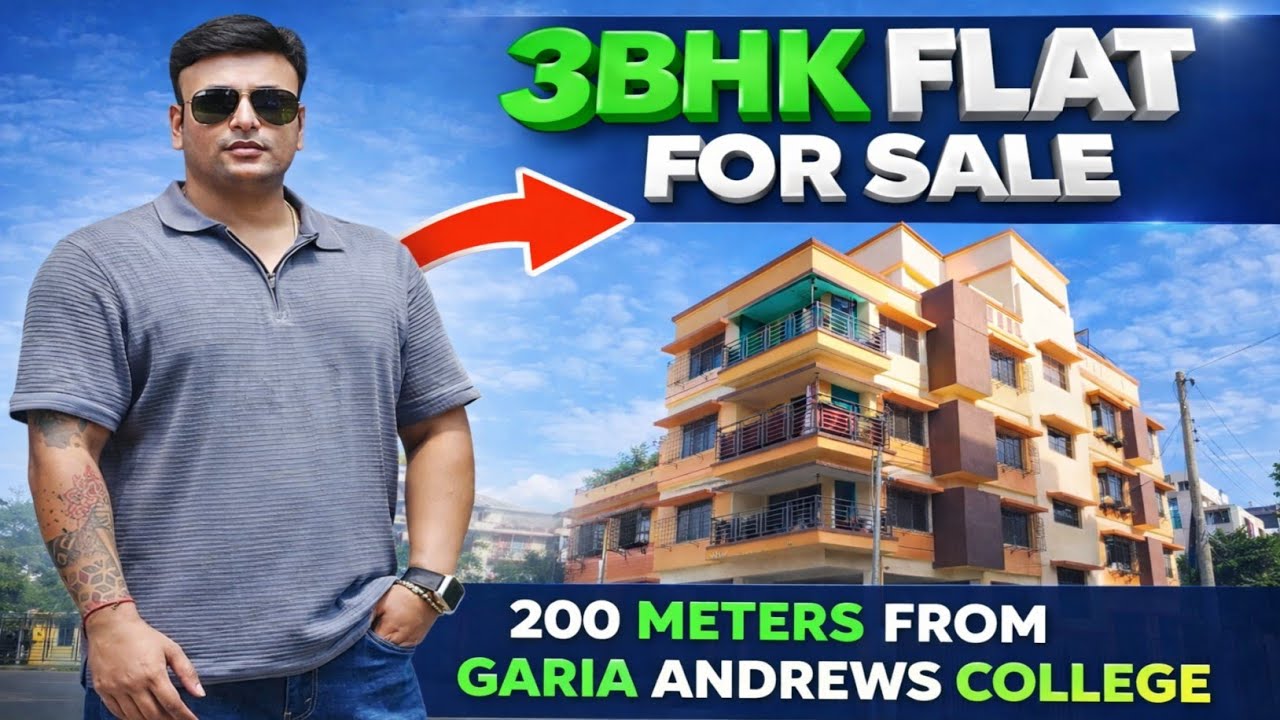 3BHK(1150 SQFT) Flat For Sale With  Parking / 200 Meters From Garia Andrews College